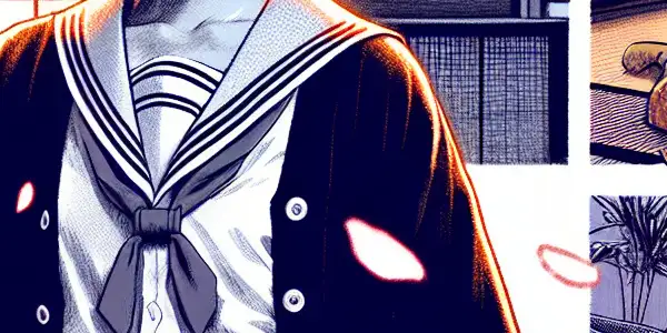 A triptych illustration featuring a playful schoolgirl, a contemplative married woman, and a confident voluptuous beauty in vibrant settings.